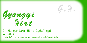 gyongyi hirt business card